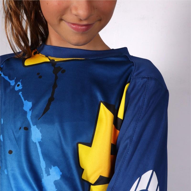 Ho soccer Jersey Portero Graffiti Niño Azul Envío gratis