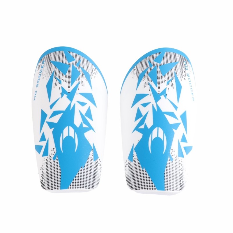 Ho soccer Espinillera Rebel blanca/azul En oferta