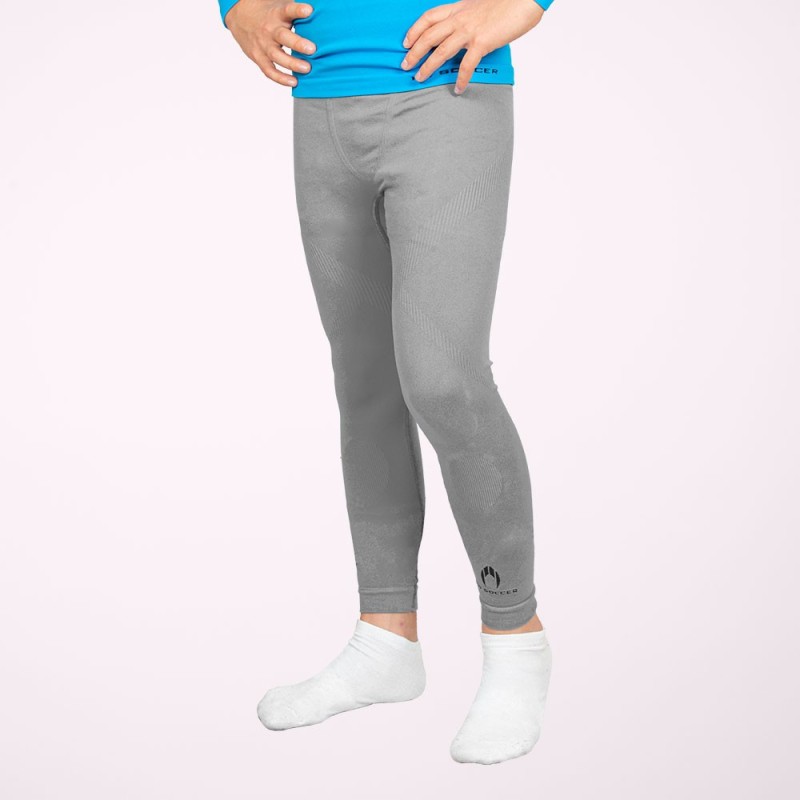 Ho soccer Malla térmica larga gris niño Descuento por venta flash