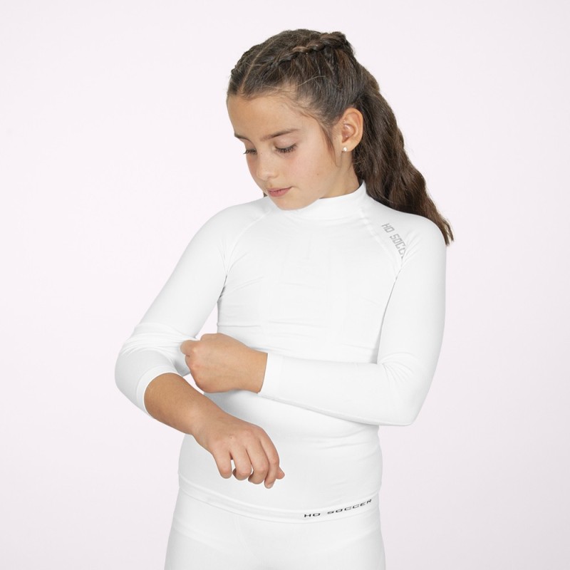 Ho soccer Camiseta Térmica de Manga Larga Junior Blanca