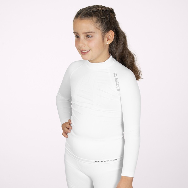 Ho soccer Camiseta Térmica de Manga Larga Junior Blanca Outlet