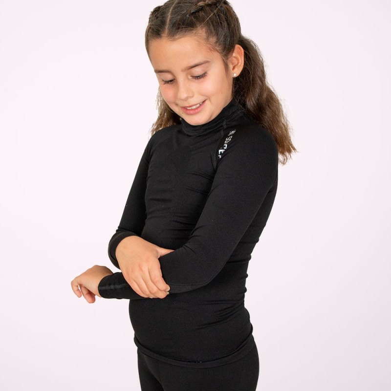 Ho soccer Camiseta Térmica de Manga Larga Niño Negra Outlet online