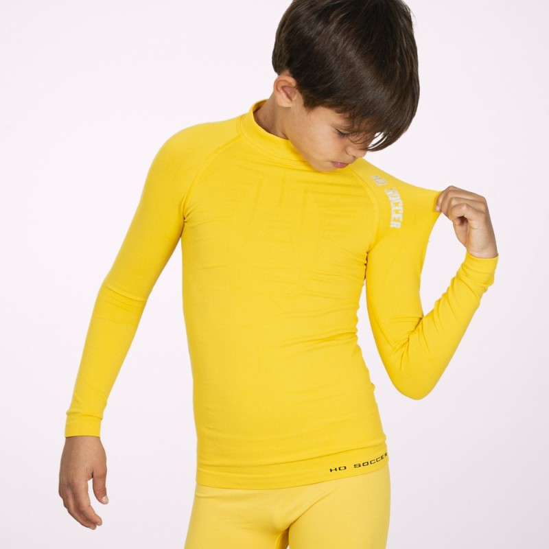 Ho soccer Camiseta Térmica Manga Larga Junior Amarilla