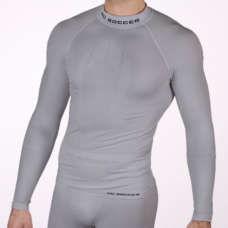 Ho soccer Camiseta Térmica Manga Larga Adulto Gris