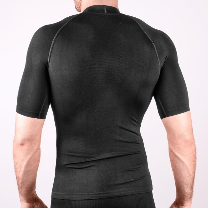 Ho soccer Camiseta Térmica Manga Corta Negra Rebajas top