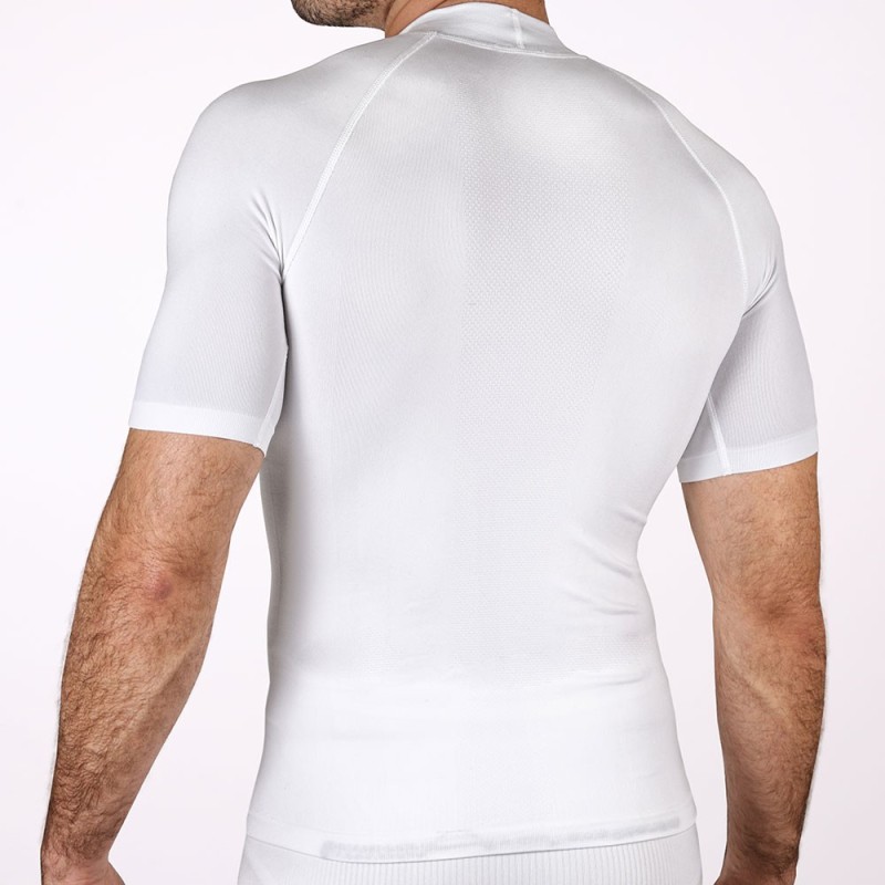 Ho soccer Camiseta Térmica de Manga Corta Blanca Envío gratis