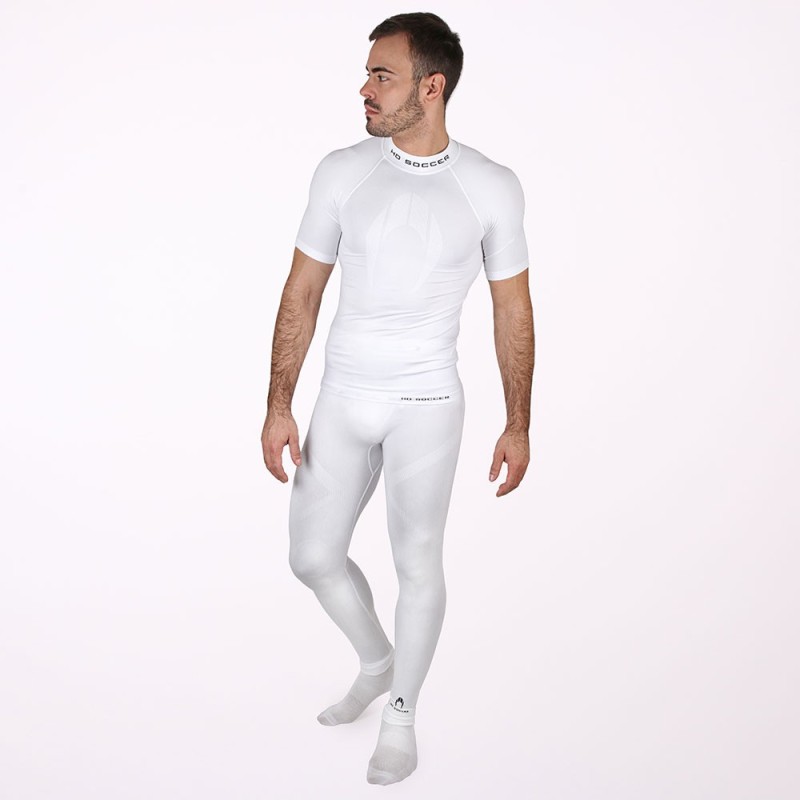 Ho soccer Camiseta Térmica de Manga Corta Blanca Envío gratis