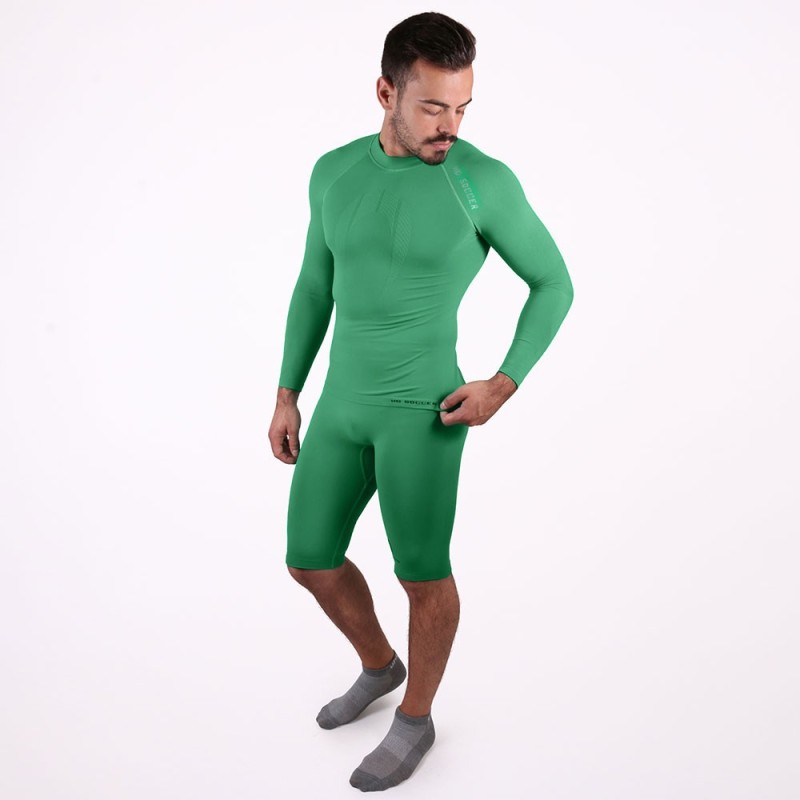 Ho soccer Malla térmica corta verde senior ÚLTIMAS EDICIONES