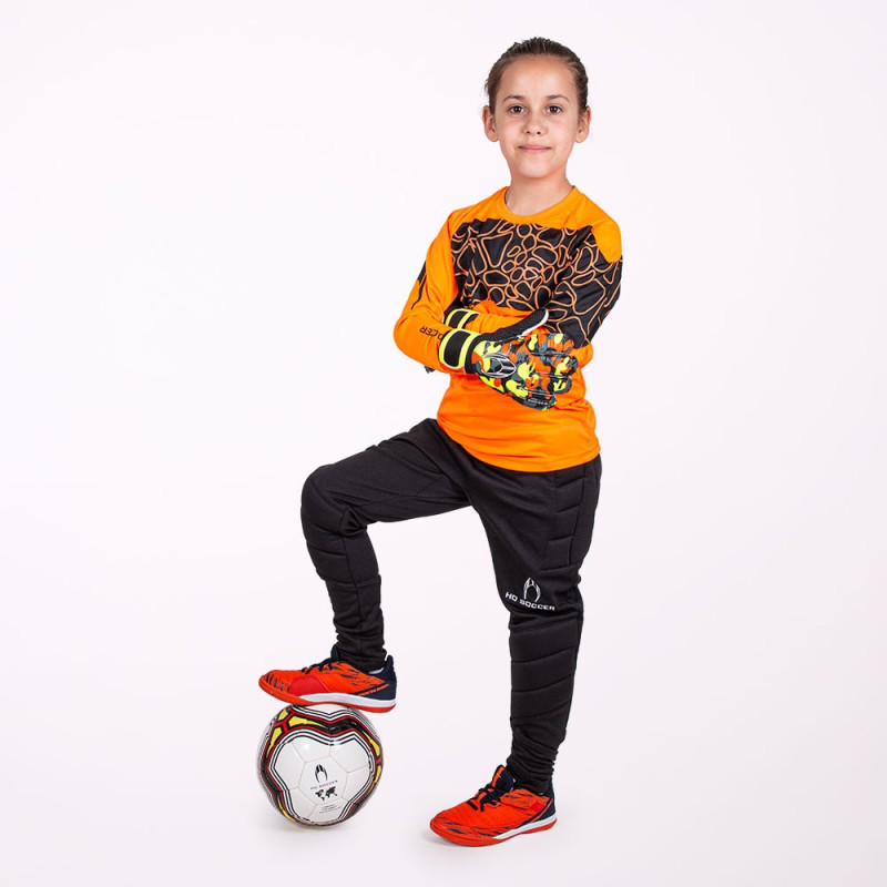 Ho soccer KID KEEPER SET FURIOUS NARANJA