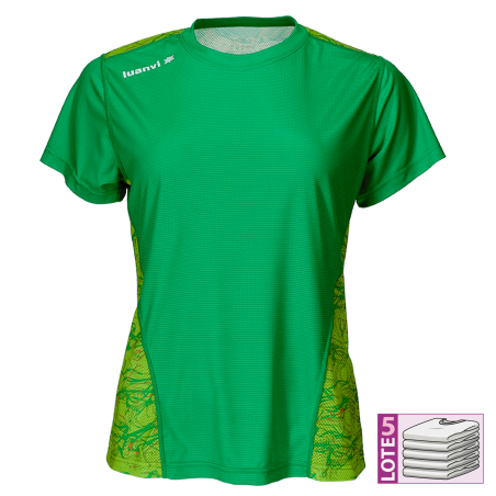 luanvi Luanvi lote 5 camisetas técnicas mujer manga corta nocaut fantasy: luanvi.com: ropa deportiva online Gran oferta