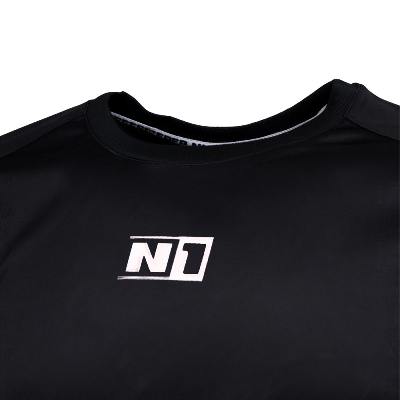 n1 goalkeeper Camiseta Técnica Negra Promoción por tiempo limitado