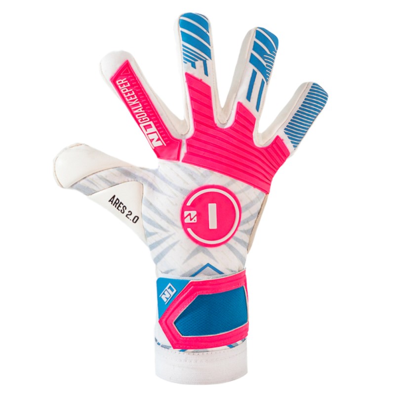 n1 goalkeeper Guantes de Portero Ares 2.0 Blue Pink UGT+ II Ofertas especiales