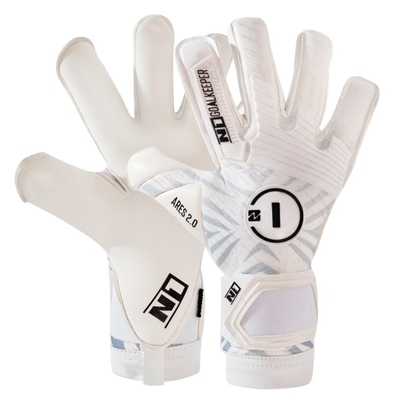 n1 goalkeeper Guantes de Portero Ares 2.0 All White UGT+ II 2025