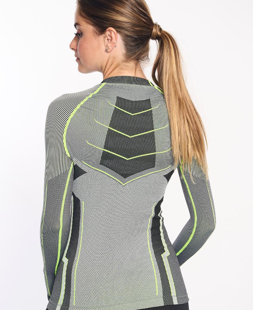 sport hg VERGES Camiseta de manga larga con fibra de carbono amarillo fluor Envío gratis