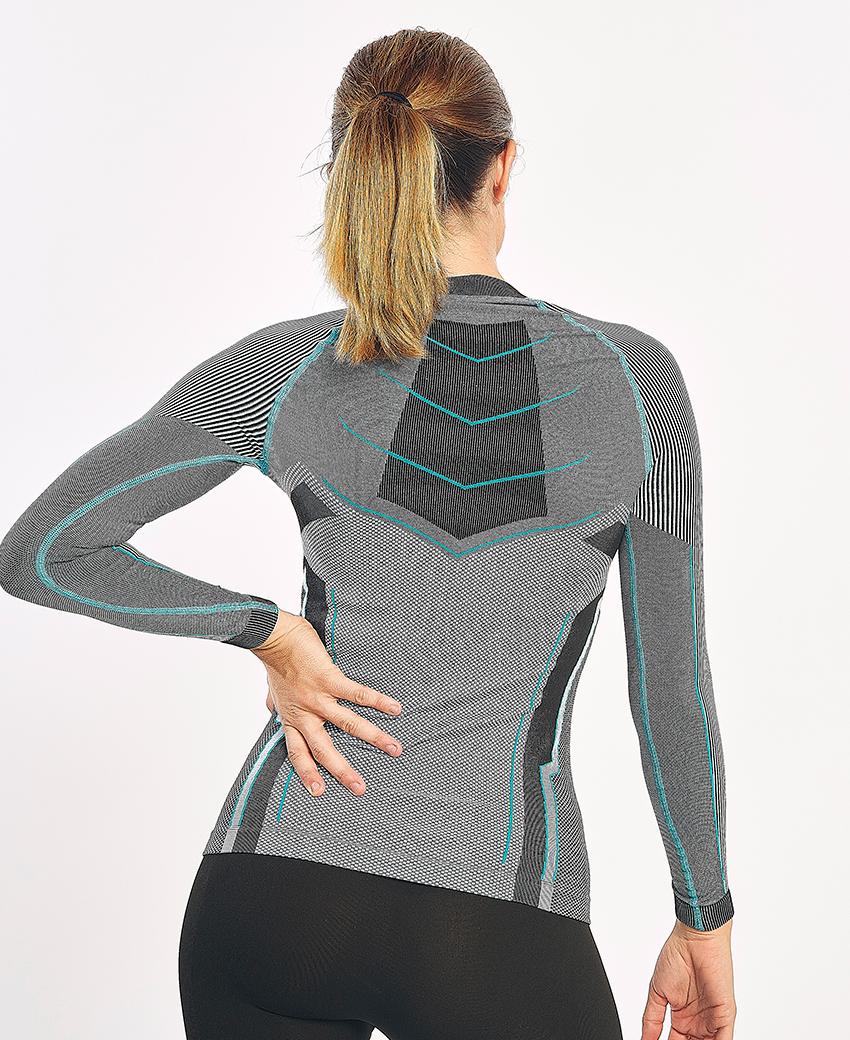 sport hg VERGES Camiseta de manga larga con fibra de carbono azul fluor Envío gratis