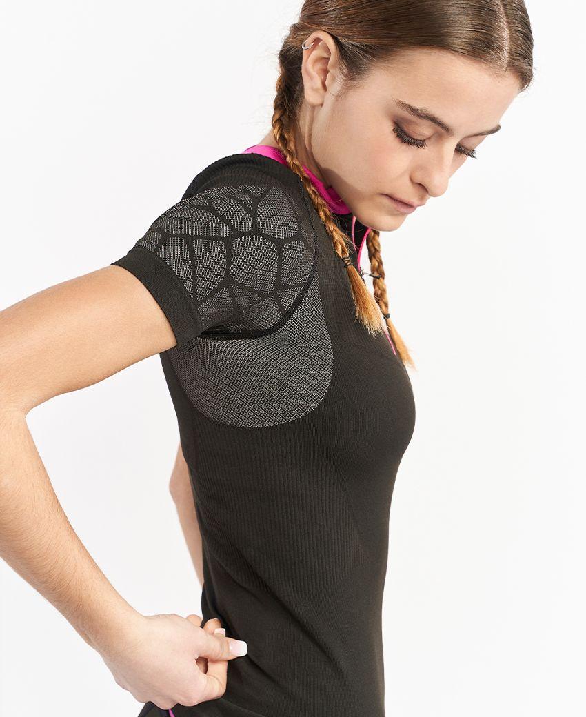 sport hg PRO TEAM Camiseta de manga corta con fibra de carbono negro Último día