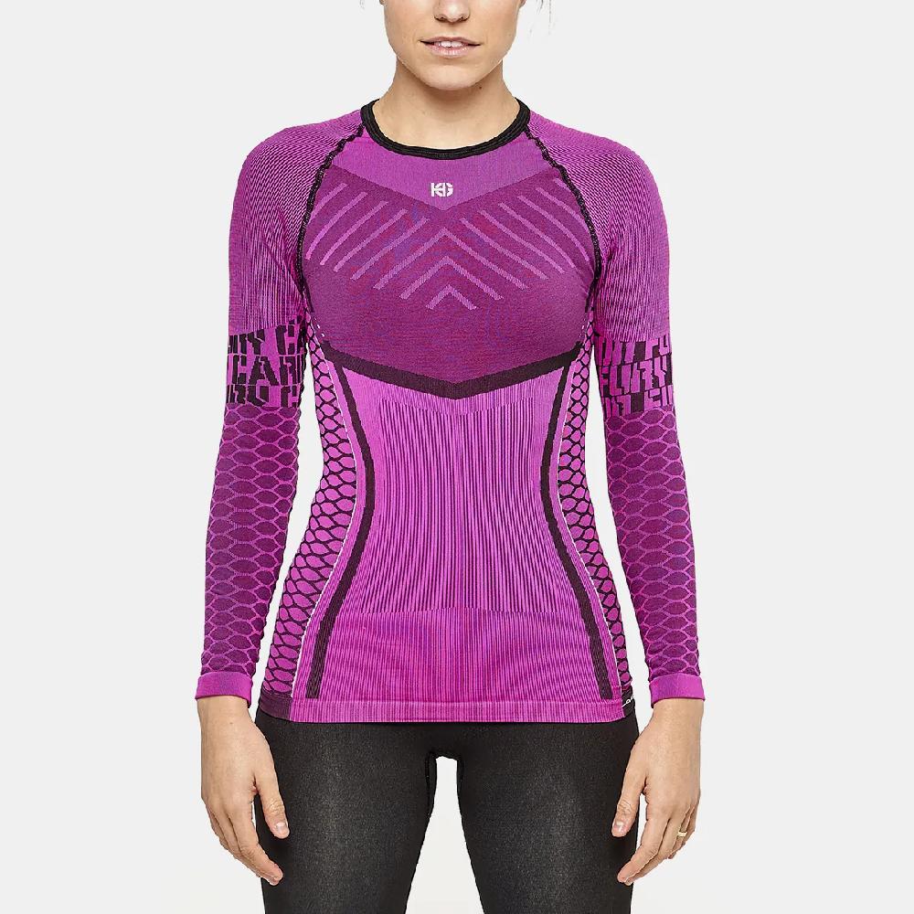 sport hg C-FURY Camiseta femenina de manga larga con fibra de carbono fucsia Precio ultrabajo