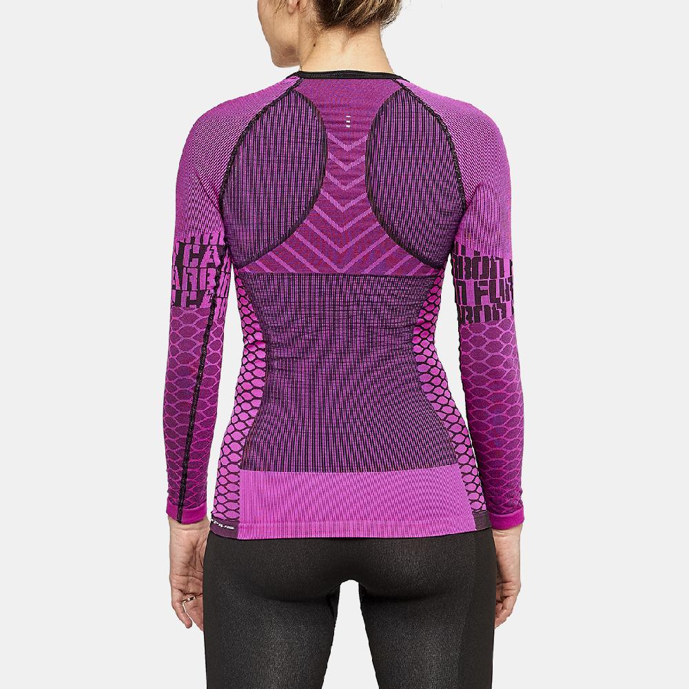 sport hg C-FURY Camiseta femenina de manga larga con fibra de carbono fucsia Precio ultrabajo
