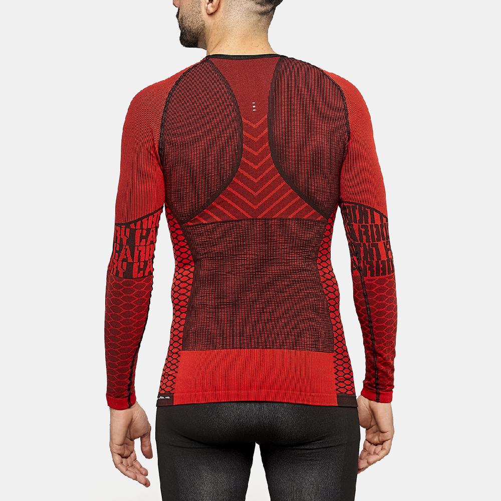 sport hg C-FURY Camiseta masculina de manga larga con fibra de carbono rojo En línea
