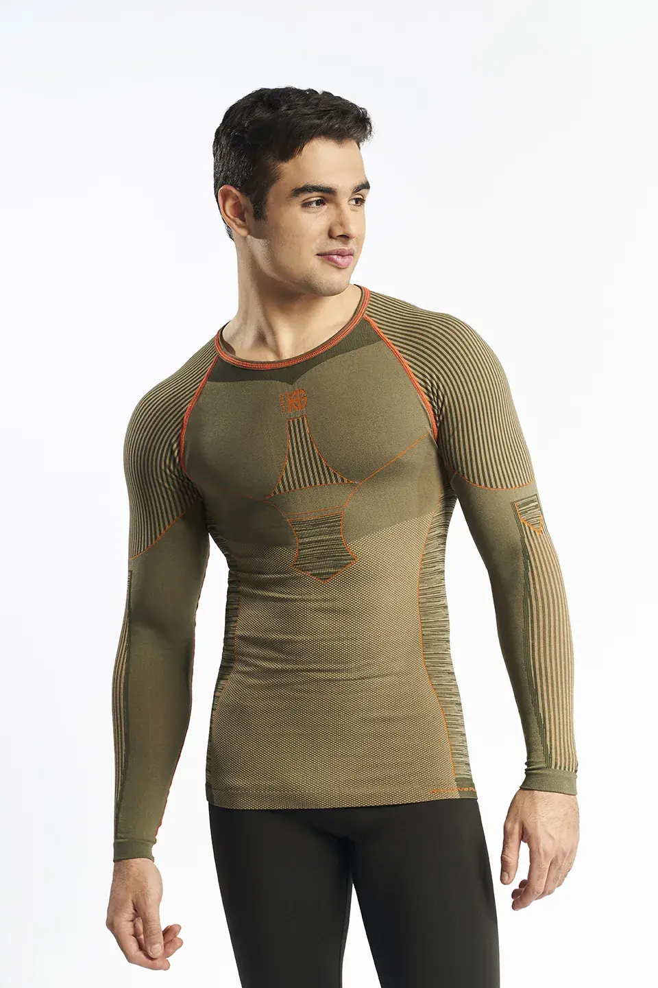 sport hg C-XTREM Camiseta masculina de manga larga con fibra de carbono arena Venta caliente