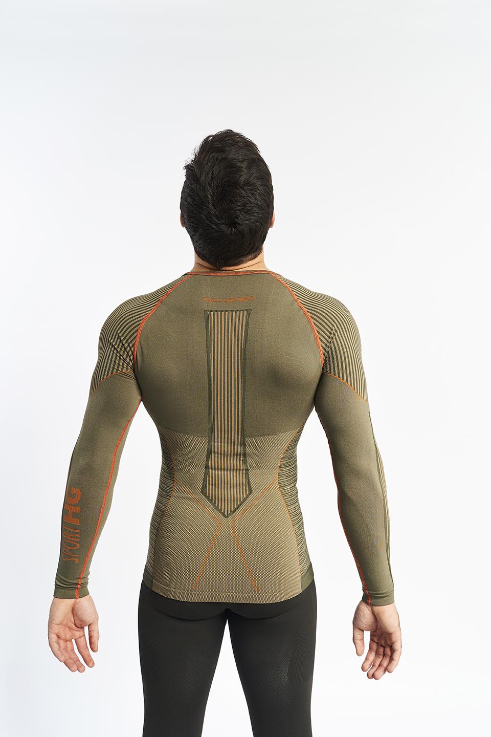 sport hg C-XTREM Camiseta masculina de manga larga con fibra de carbono arena Venta caliente