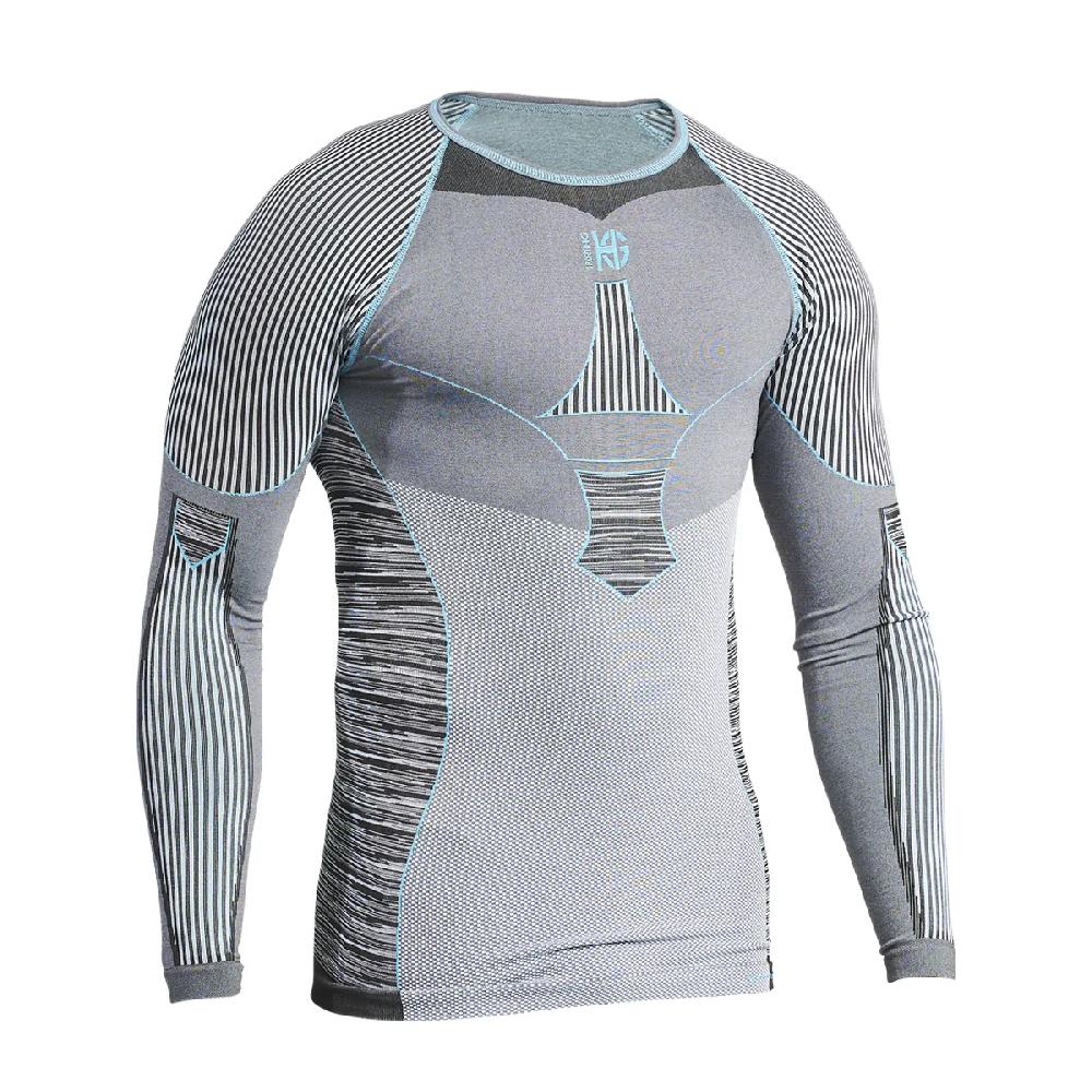 sport hg C-XTREM Camiseta masculina de manga larga con fibra de carbono gris Gran oferta