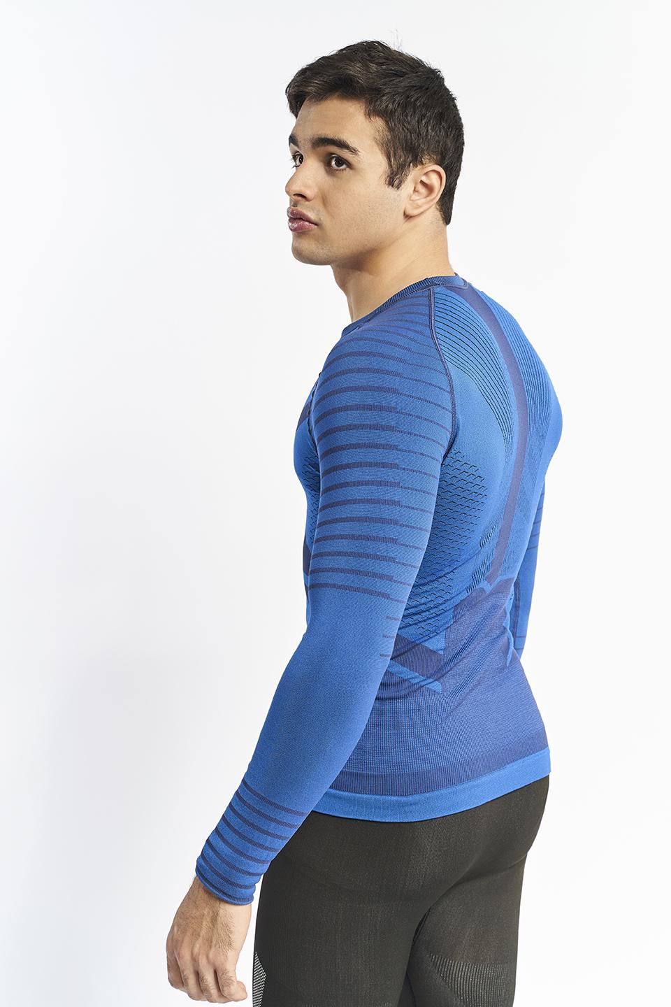 sport hg GRIMSEY Camiseta masculina de manga larga con fibra de carbono azul Ventas relámpago