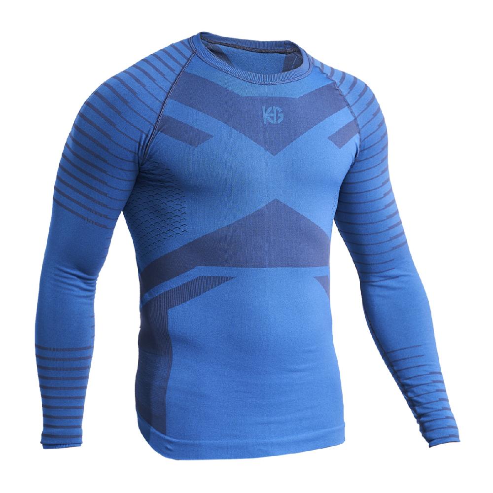 sport hg GRIMSEY Camiseta masculina de manga larga con fibra de carbono azul Ventas relámpago
