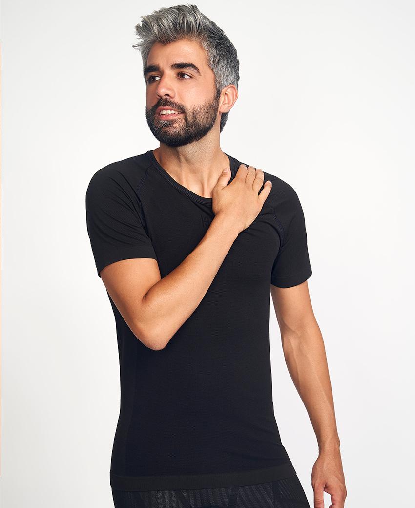 sport hg BASIS Camiseta de manga corta negro Liquidación
