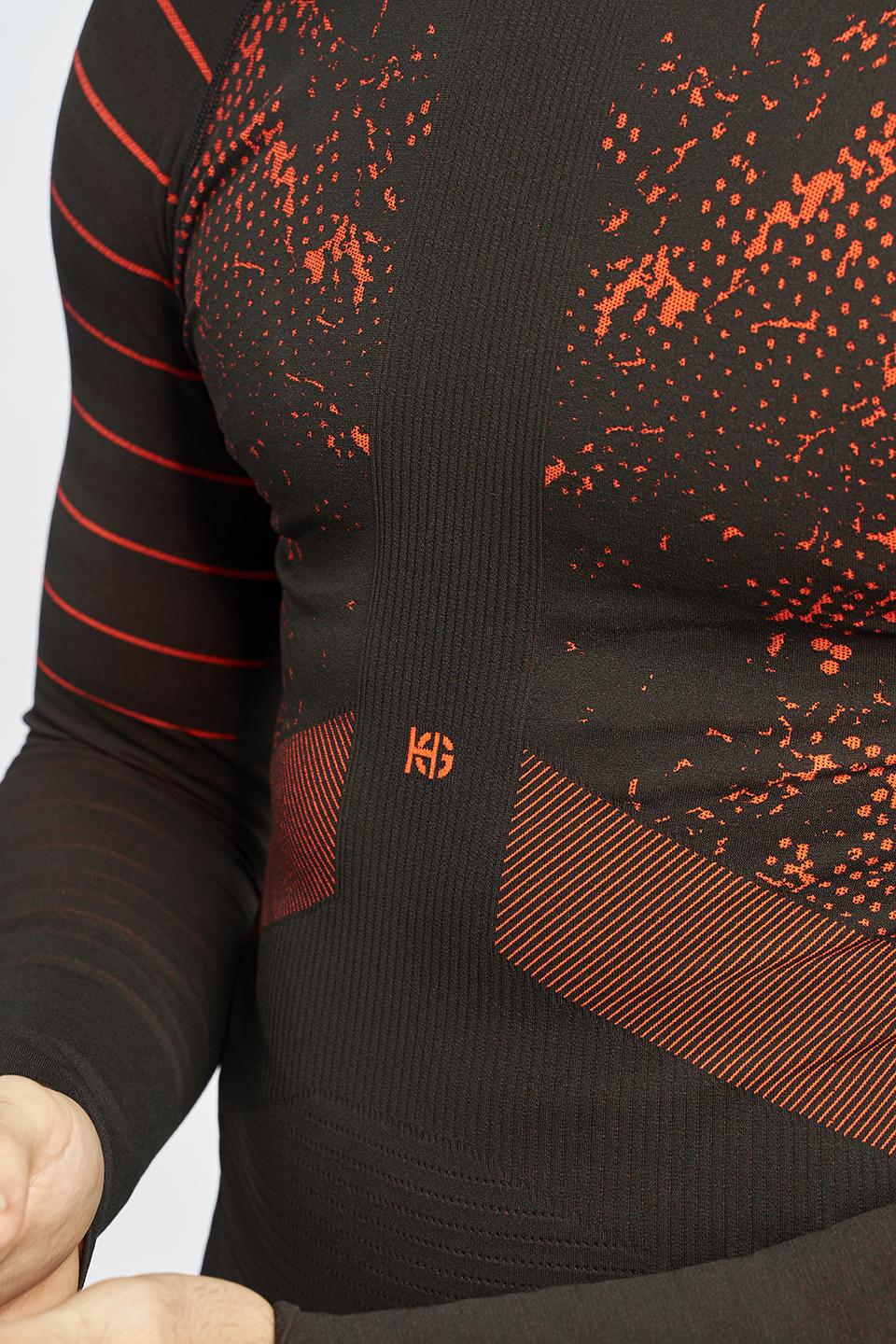 sport hg JET Camiseta masculina de manga larga con fibra de carbono naranja Ofertas de temporada