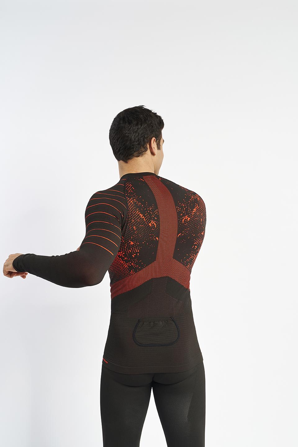 sport hg JET Camiseta masculina de manga larga con fibra de carbono naranja Ofertas de temporada