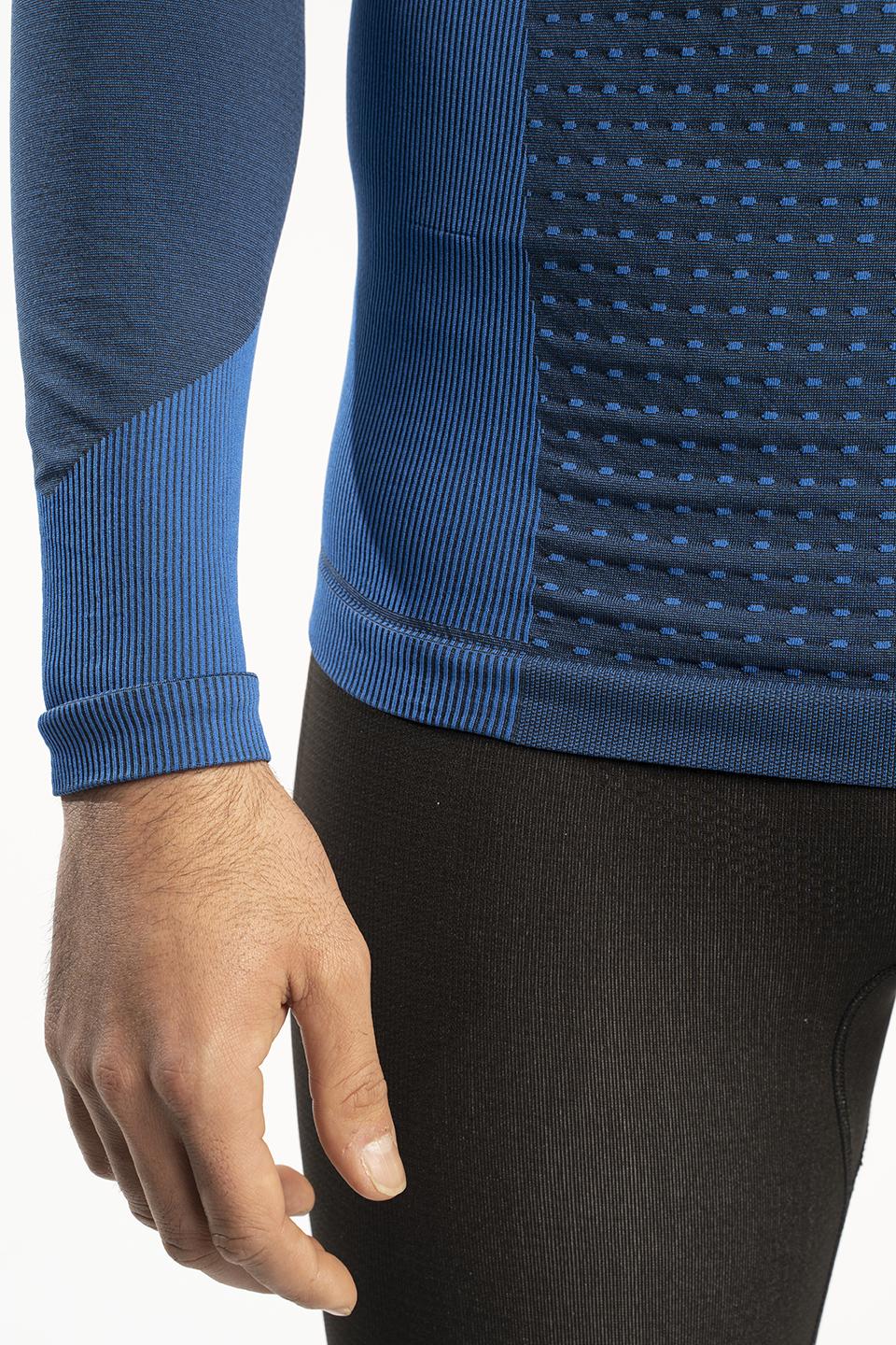 sport hg SOMMA Camiseta masculina de manga larga con fibra de carbono azul Rebajas