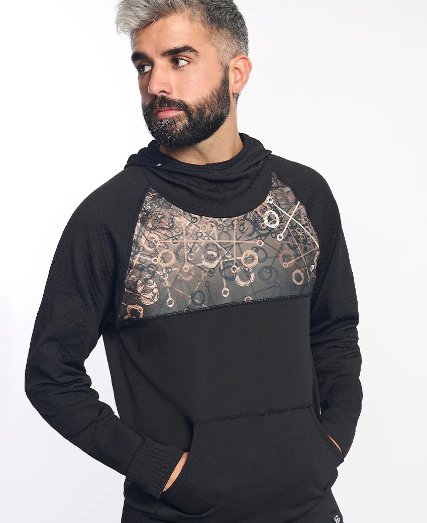sport hg KONG Sudadera técnica estampada con capucha Descuento