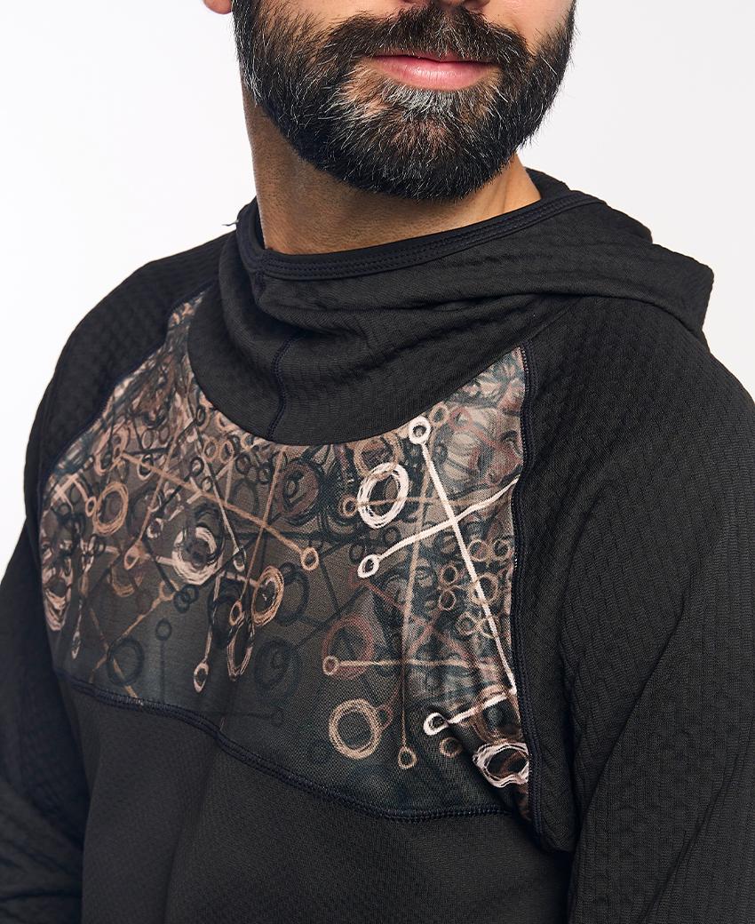 sport hg KONG Sudadera técnica estampada con capucha Descuento