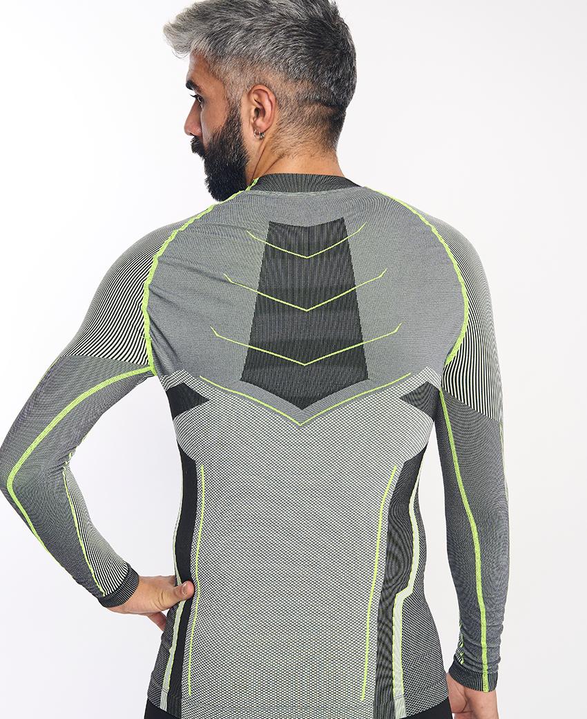 sport hg VERGES Camiseta de manga larga con fibra de carbono amarillo fluor Precios de Black Friday