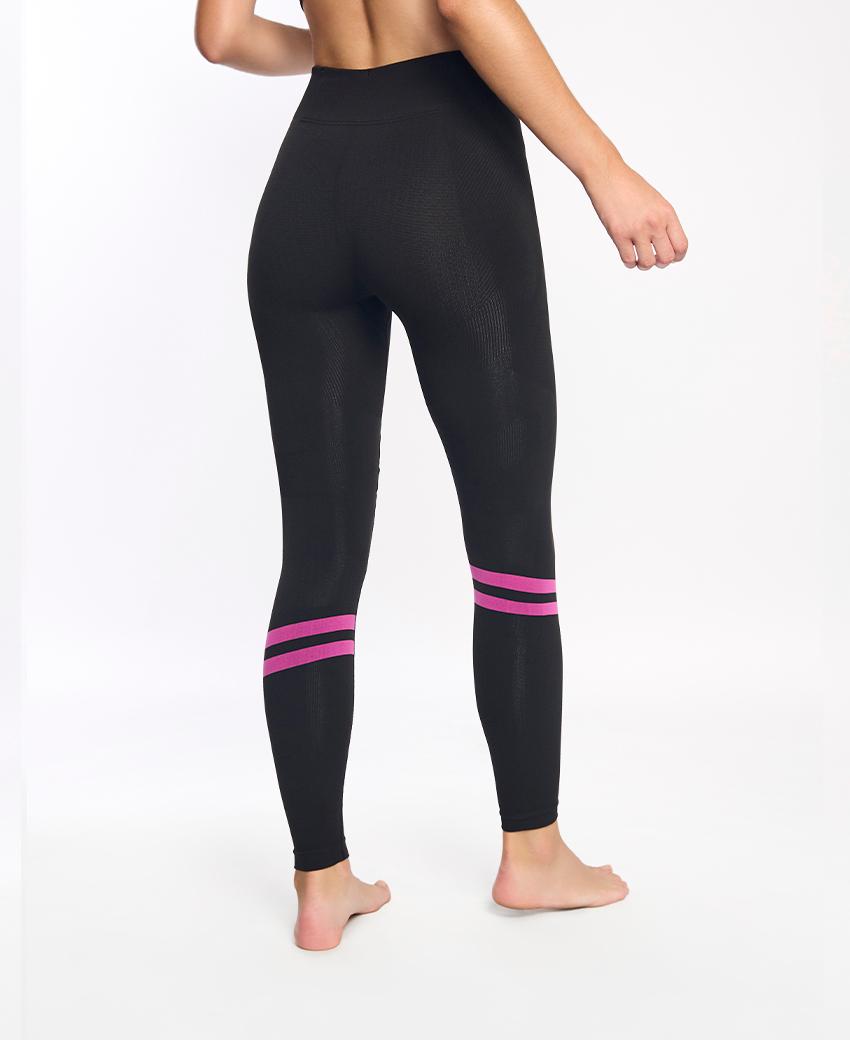 sport hg PENTRO UNISEX Malla larga técnica con fibra de carbono negro y fucsia Oferta exclusiva