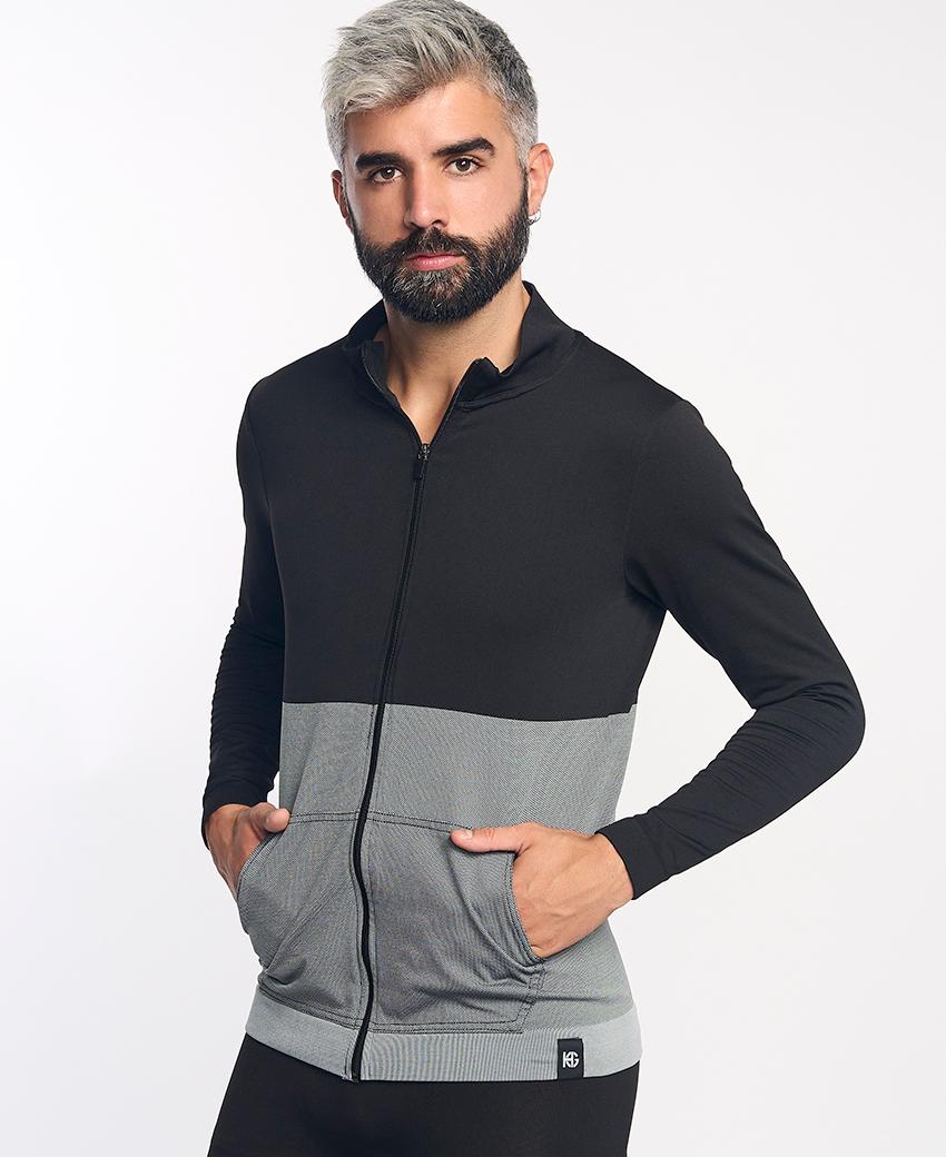 sport hg KOMI Chaqueta técnica negra y gris Rebajas