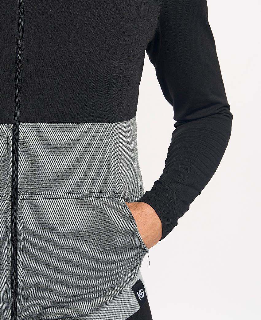 sport hg KOMI Chaqueta técnica negra y gris Rebajas