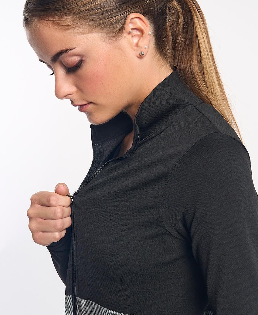 sport hg KOMI Chaqueta técnica negra y gris Ofertas