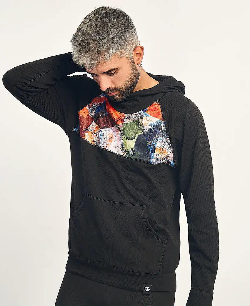 sport hg KONG Sudadera técnica estampada con capucha Últimos 2 días