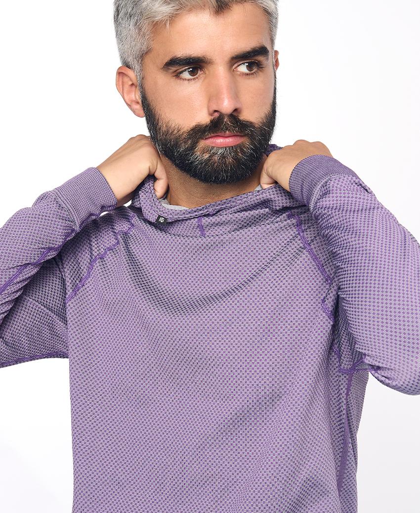 sport hg JOTUN Sudadera técnica con capucha lavanda Precio de fábrica