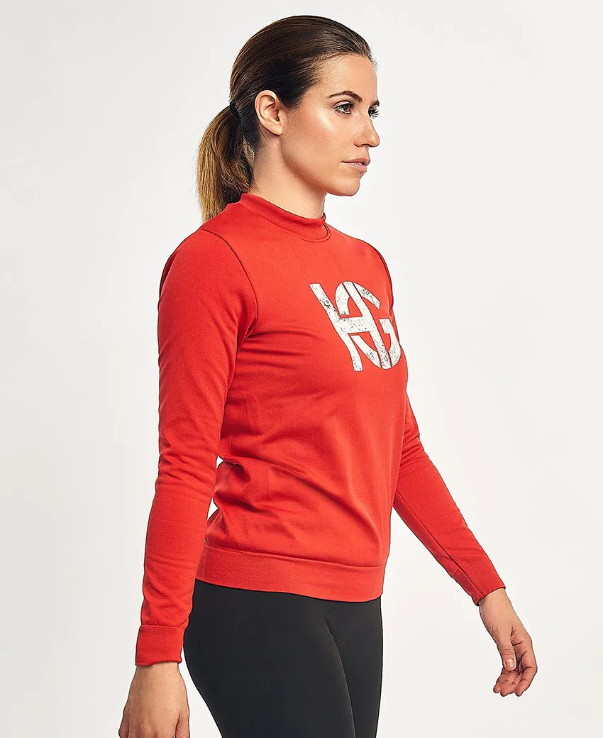 sport hg LOBBY UNISEX Sudadera técnica de segunda capa roja Descuentos del mes