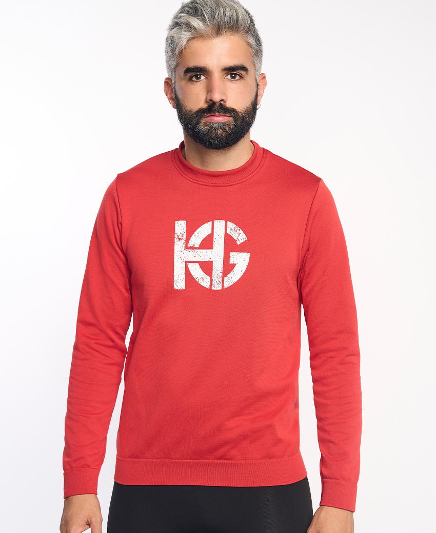 sport hg LOBBY UNISEX Sudadera técnica de segunda capa roja Descuentos del mes