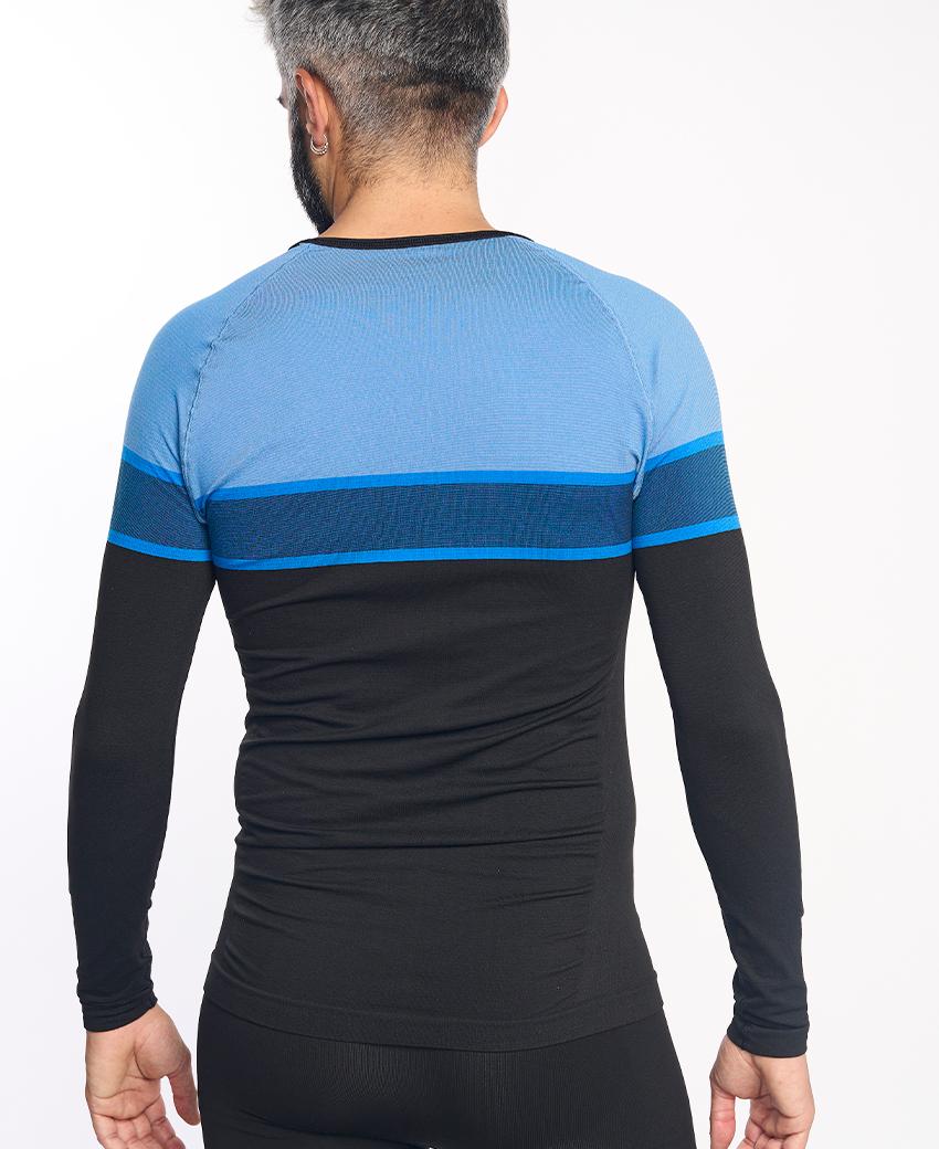sport hg DACTYL Camiseta de manga larga negro y azul 2025