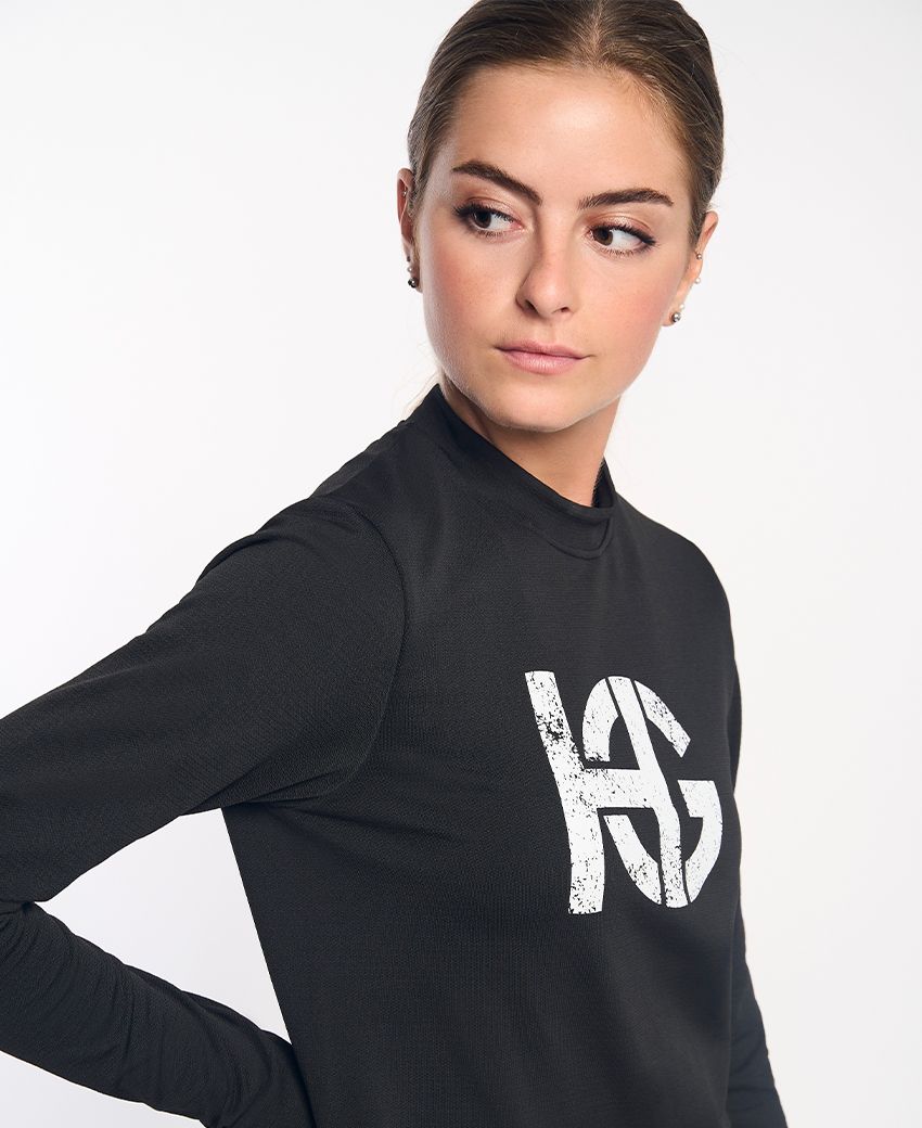 sport hg LOBBY UNISEX Sudadera técnica de segunda capa negra Último día