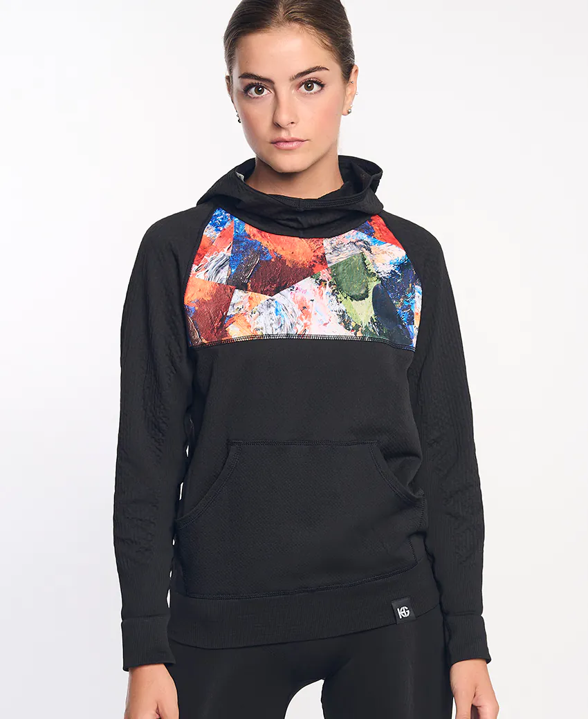sport hg KONG Sudadera técnica estampada con capucha En oferta