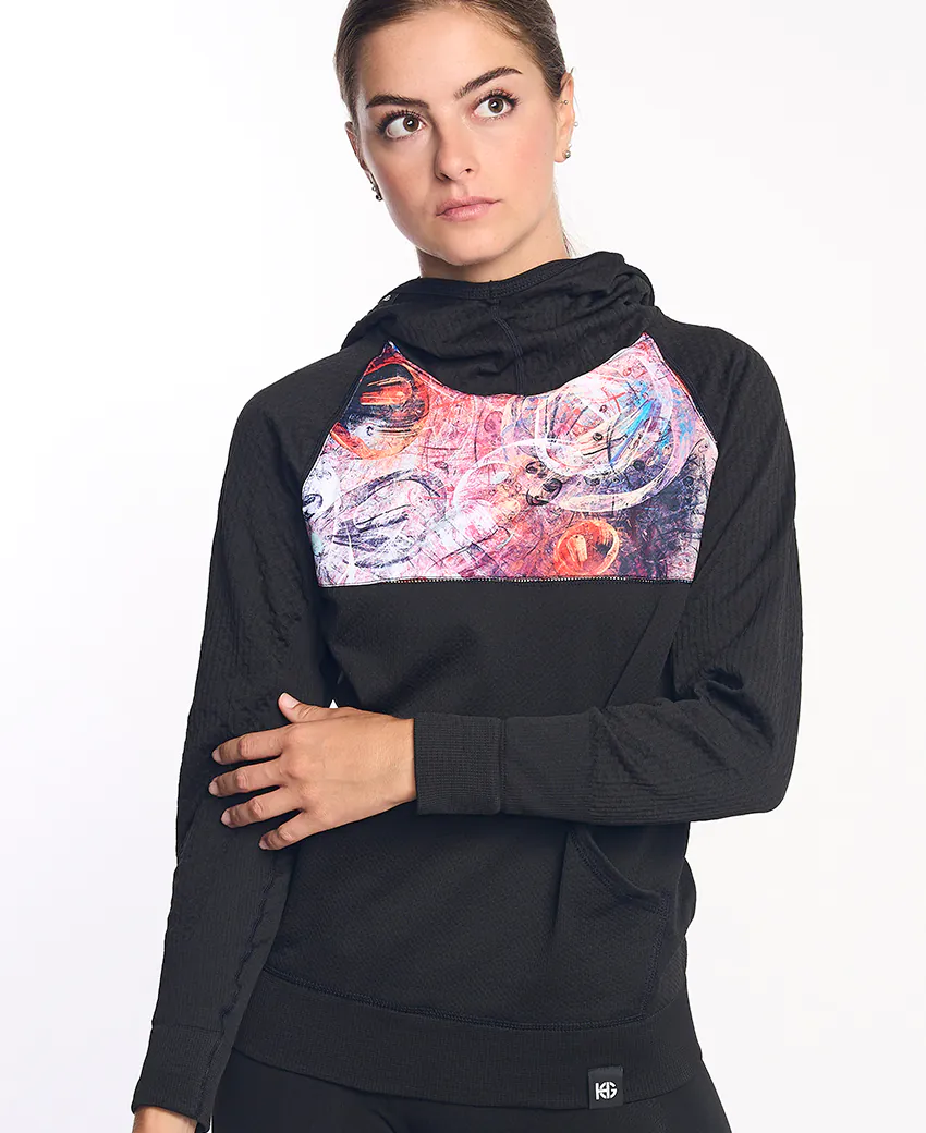 sport hg KONG Sudadera técnica estampada con capucha Oferta exclusiva
