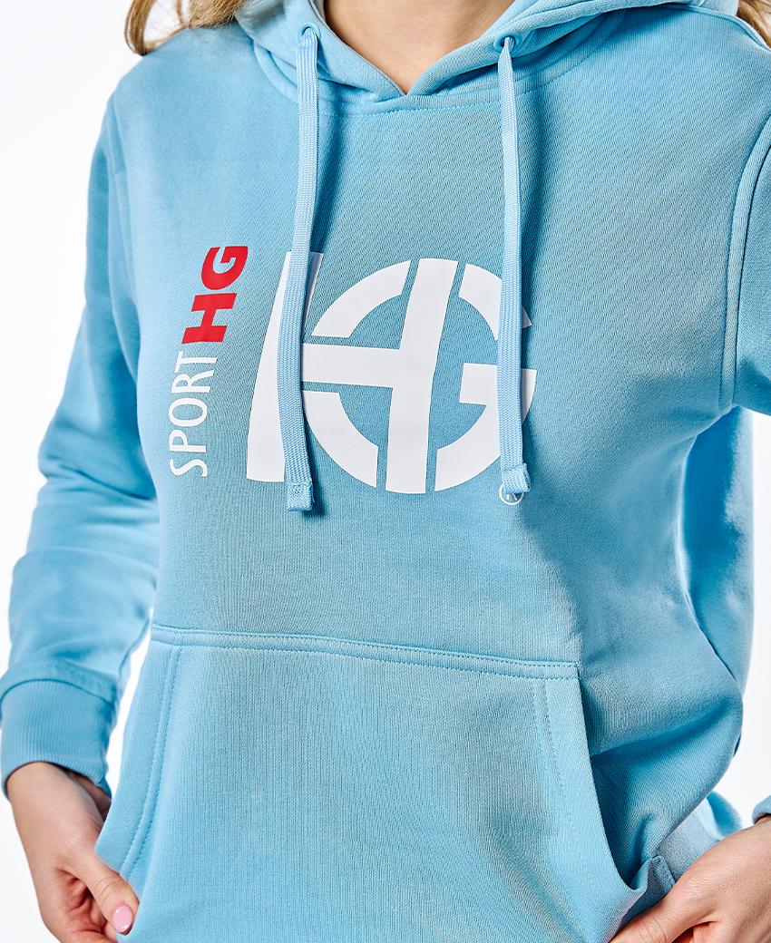 sport hg CLASS Sudadera de algodón turquesa Rebajas baratas