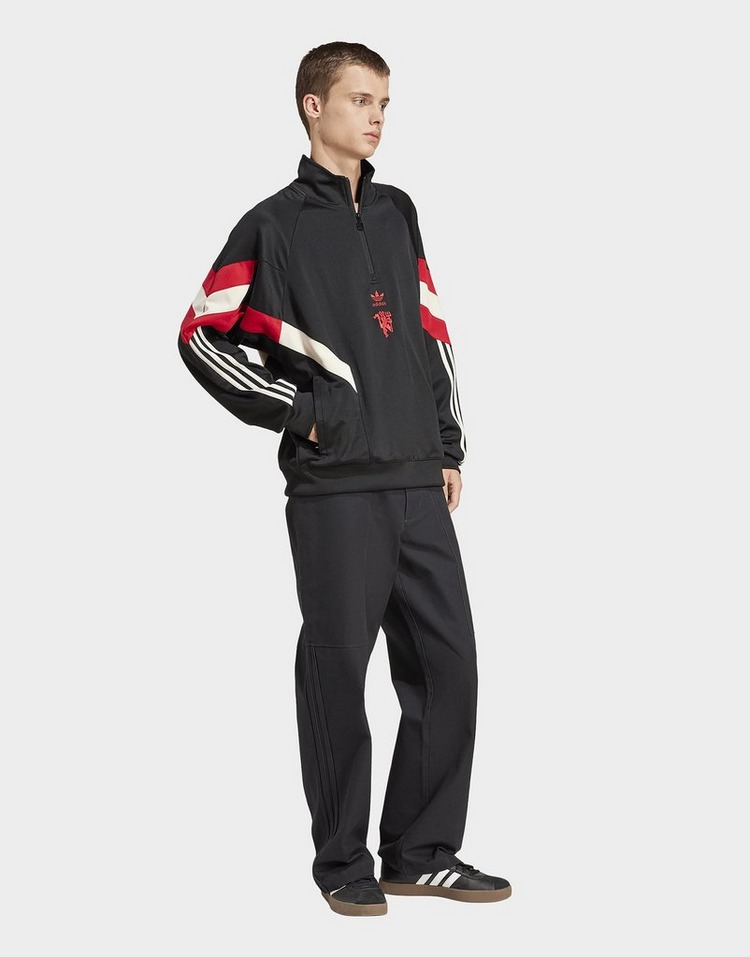 JD Sports adidas Sudadera cuello redondo Half-Zip Manchester United Originals En línea