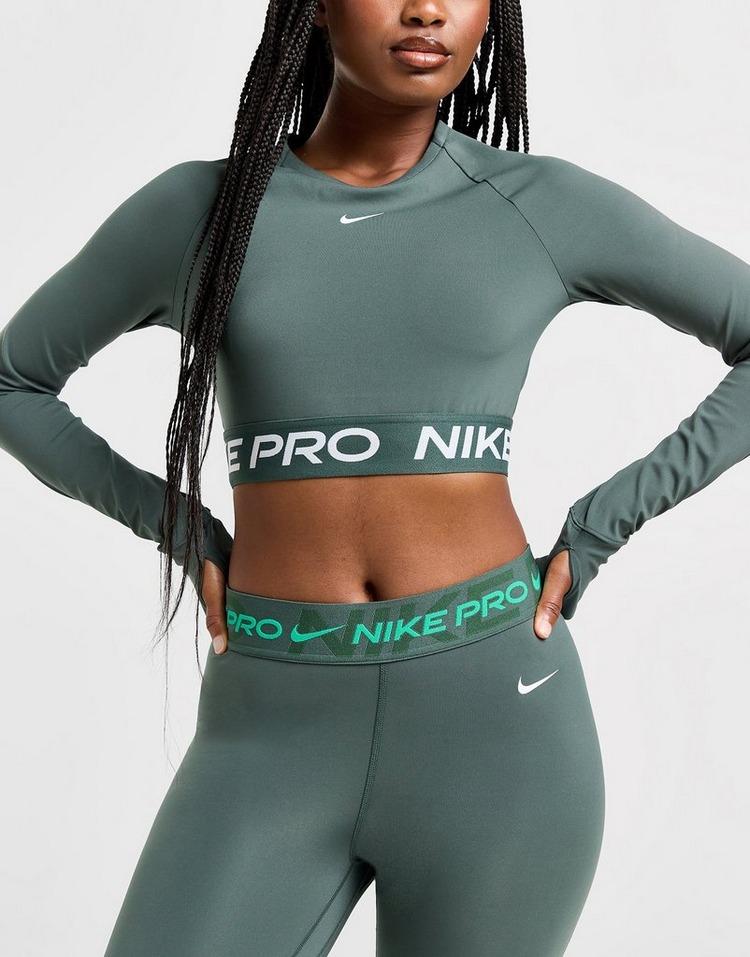 JD Sports Nike Training Pro Long Sleeve Crop Top Los más vendidos
